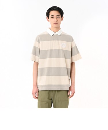 125R1110900　M S/S Rugby Shirt　OAT x BEG　695063-0003
