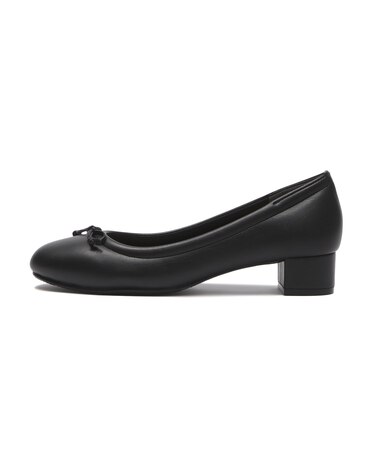 JE-3001　HEEL PUFF BALLET3　BLACK　696804-0001