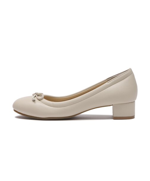 JE-3001　HEEL PUFF BALLET3　IVORY　696804-0002