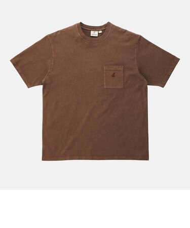 G304-OGJ-PG　ONE POINT TEE PIGMENT DYED　BROWN PIG　691770-0002