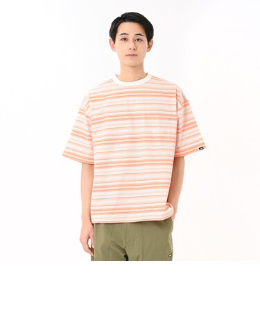 125R1013700 M Multi Border PKT TEE ORANGE 694976-0001