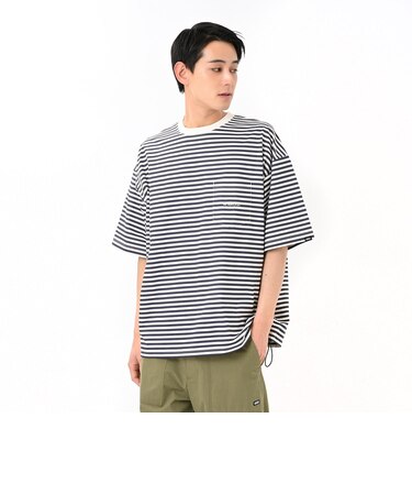 125R1013700 M Multi Border PKT TEE NAVY 694976-0002