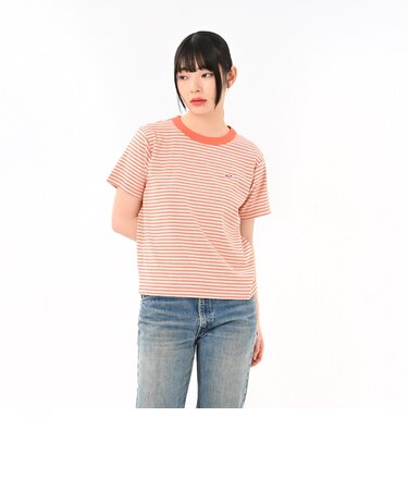 125R3010800 W Multi border Tee NATURAL 695073-0003