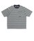 125R1012400　M CAVE Crew Neck Border TEE　GRAY　695056-0002