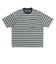 125R1012400　M CAVE Crew Neck Border TEE　GRAY　695056-0002