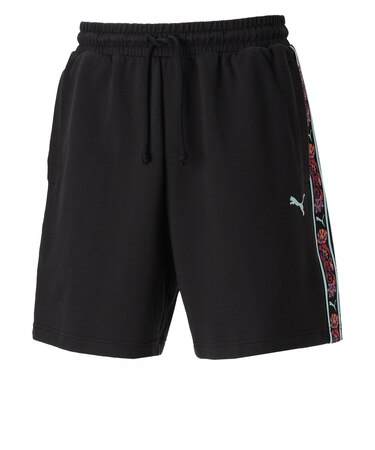 633351　M FLORAL SPORT SHORTS 7INCH　01BK　696147-0001