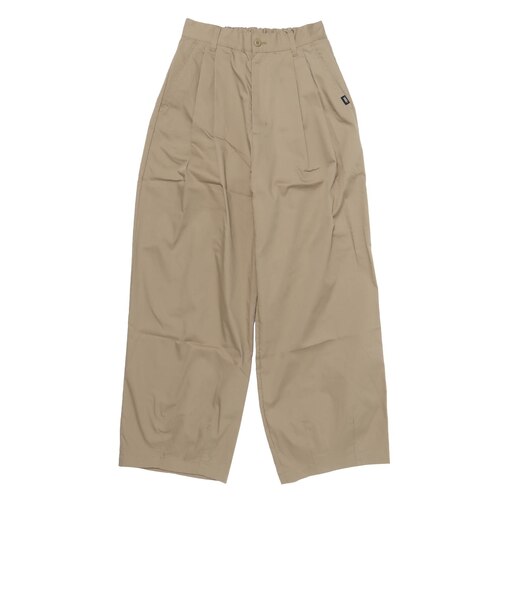 125R3141100　W Tuck Pants　BEIGE　695079-0002