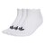JV7398　U LINER SOCKS 3P　WHITE/BLACK　698596-0001