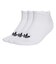 JV7398　U LINER SOCKS 3P　WHITE/BLACK　698596-0001