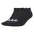 JV7399　U LINER SOCKS 3P　BLACK/WHITE　698597-0001
