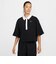 IB2154　W STREET SS POLO TOP　010BLK/WHT　700422-0001