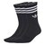 JV7402　U 3ST CREW SOCKS 3P　BLACK/WHITE　698599-0001