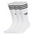 JV7416　U 3ST HIGH SOCKS 3P　WHITE/BLACK　698605-0001
