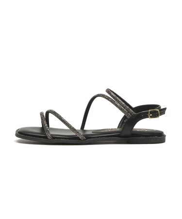JE-64A　BIJOU STRAP SANDALS　BLACK　700833-0001