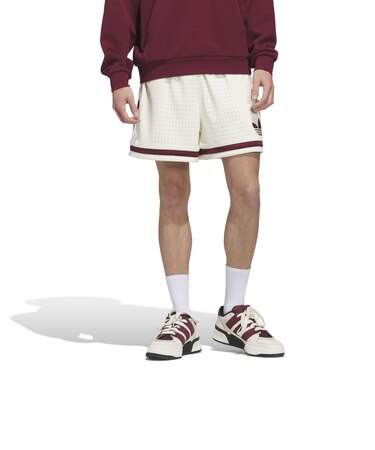 JN1173　M WARP KNIT SHORT　IVORY/SRED　698589-0001