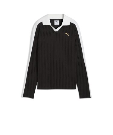 633963 W T7 RELAXED LONG SLEEVE POLO 01BK 699622-0001