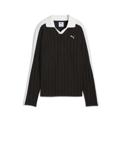 633963 W T7 RELAXED LONG SLEEVE POLO 01BK 699622-0001