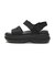 211755-001　SOHO Y STRAP SANDAL　BLACK　701109-0001