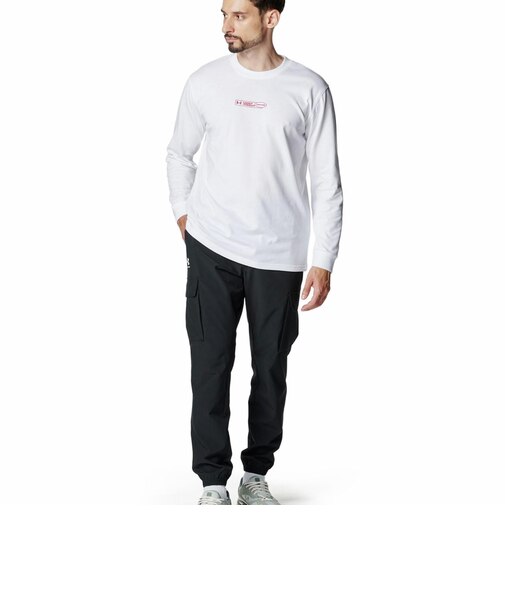 6007833 M HW LOGO GRAPHIC LS T 100WHT 701409-0002
