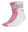 JX5205　W GLT CREW SOCK 2P　PINK/WHIT　698457-0001