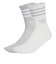 JX5204　W GLT CREW SOCK 2P　SIL/WHT　698456-0001