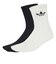 JX5217　U FLUFFY CREW SOCKS 2P　OFFWT/BLACK　698458-0001