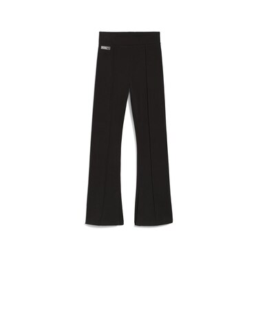 635156　W ROSE SLIM PINTUCK FLARE　01BK　699643-0001