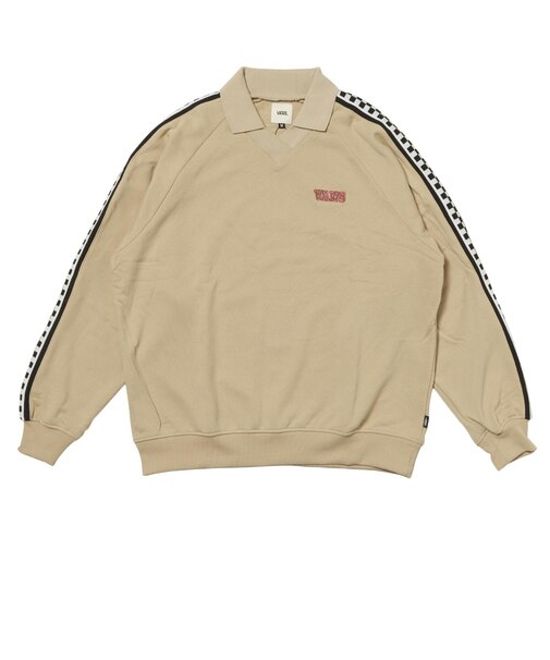 125R3042800　W Checker Raglan Sleeve SWT　BEIGE　695069-0002