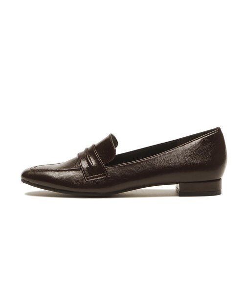 JE80263　HEEL LOAFER 2　D.BROWN　702828-0002