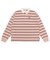 125K3073200　W border rugger shirt　PINK　701884-0002