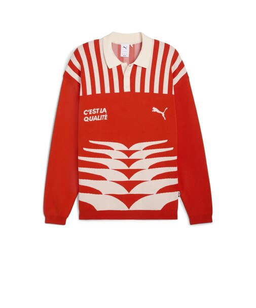 632512　M THE NEVERWORN VI KNIT JERSEY　22FIERCE RED　699605-0002