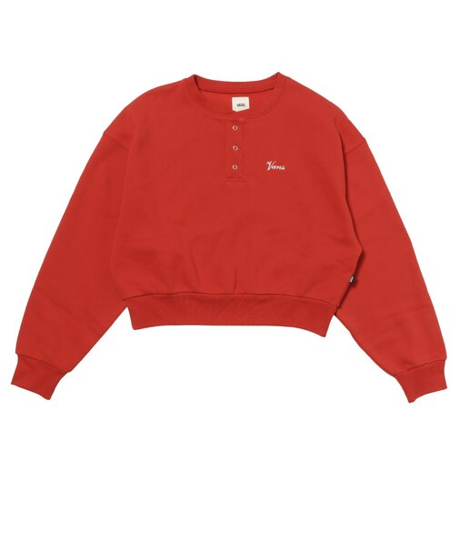 125K3042500　W Henley neck SWT　RED　701877-0002