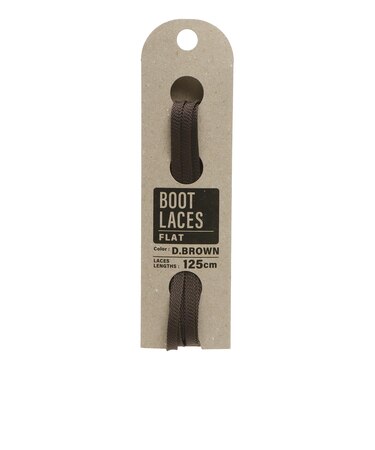 BOOT FLAT 125 BOOTLACES FLAT 125CM DARKBROWN 700618-0002