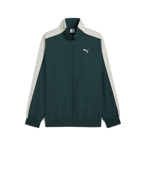 631876 M T7 OVERSIZED TRACK JACKET WV 75GREEN TERRAIN 699592-0002
