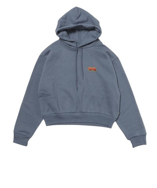 125K3033500　W Checker Logo Hoodie　BLUE　701886-0001