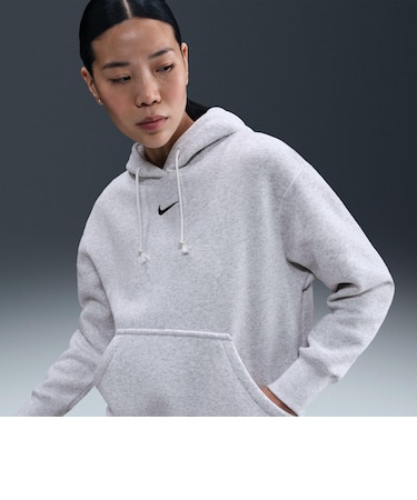 DQ5861　W PHNX FLC OS HOODIE　051B HTHR/BLK　635668-0008