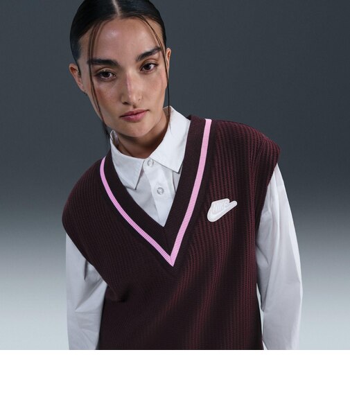 IM7483　W WAFFLE KNIT VEST PREP　652BGYCRH/SAIL　703892-0003