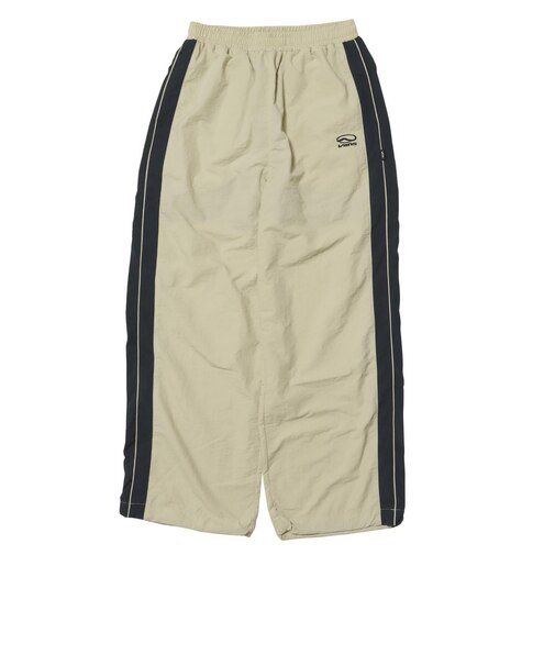 125K3141800　W color scheme nylon pants　NATURAL　701874-0001