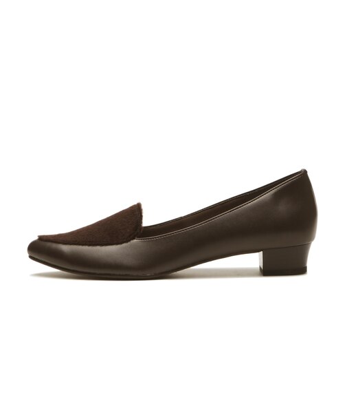 JE80259　HEEL LOAFER 2.5　D.BROWN　702824-0003
