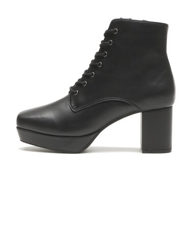 W3053　SQUARE LACE UP 7　BLACK　697378-0001