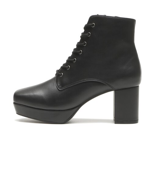 W3053　SQUARE LACE UP 7　BLACK　697378-0001