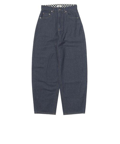 125K3143000　W curvy denim pants　INDIGO　701882-0001
