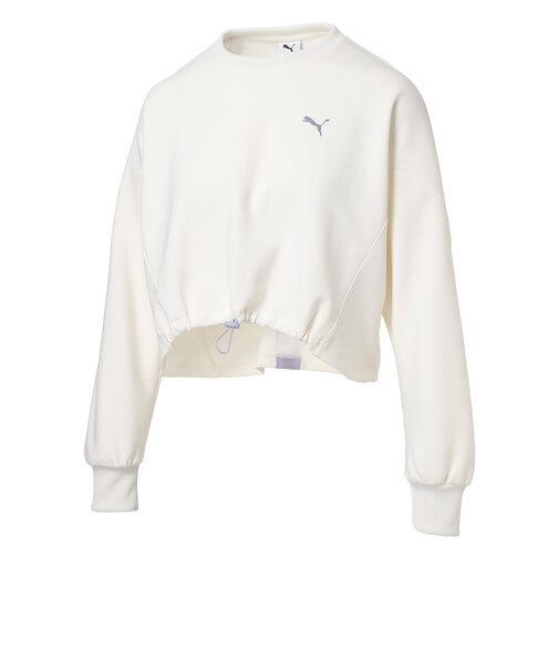 527992　W TRN EDGE KNIT CREW　87WARM WH　700381-0003