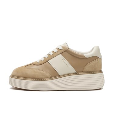 W34407　W OG MAX PLATFORM SNEAKERS　TUSCAN SAND LTR　703411-0001