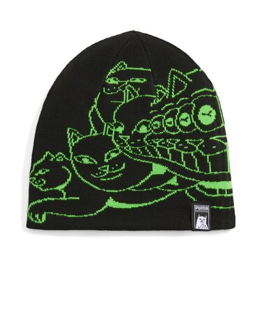 026596 M RIPNDIP BEANIE 01BK/GREEN 699652-0001