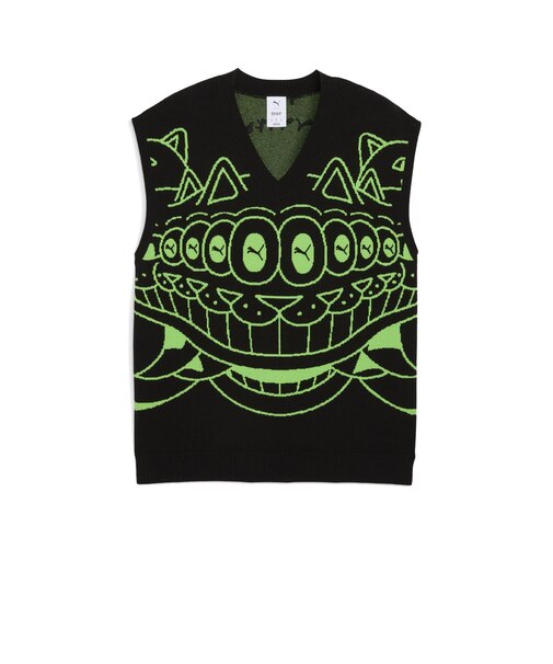 632415 M RIPNDIP KNITTED VEST 01BK 699600-0001