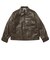 125K1084200　M Fake Leather Jacket　BROWN　702003-0002