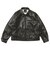 125K1084200　M Fake Leather Jacket　BLACK　702003-0001