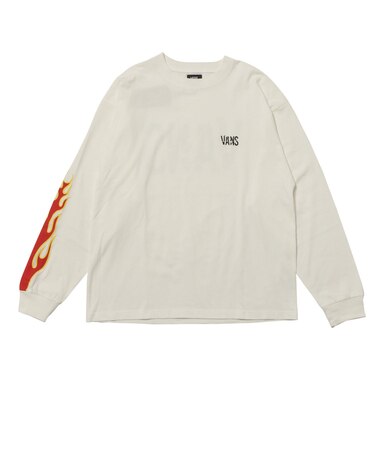 125K1024500 M Flames Punk Logo L TEE WHITE 701871-0001