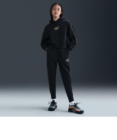 HV0423　K CLUB FLC OS JGGR GX SHNE　010BLK/M GOLD　703928-0001